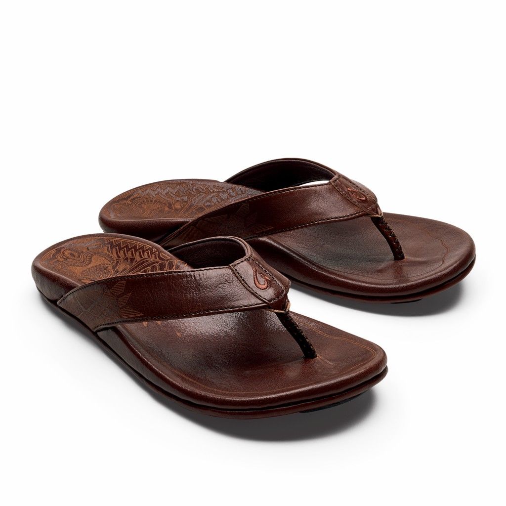 Sandalias Olukai Kūlia - Chanclas Hombre Cafes 20651-038